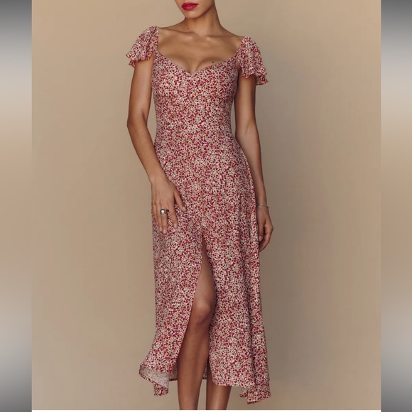 NWOT Reformation Baxley Dress Size 4 - Picture 2 of 6